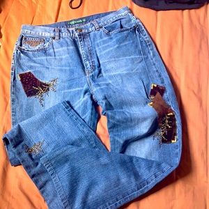 Ralph Lauren Sz 12 Patchwork Jeans